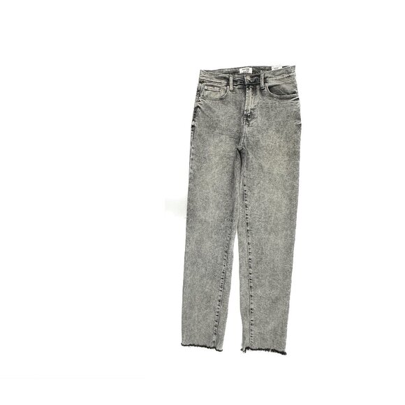 Kensie Jeans The Juliet High Rise Slim Raw Hem Women's size 4 Gray Denim Jeans - Picture 1 of 5